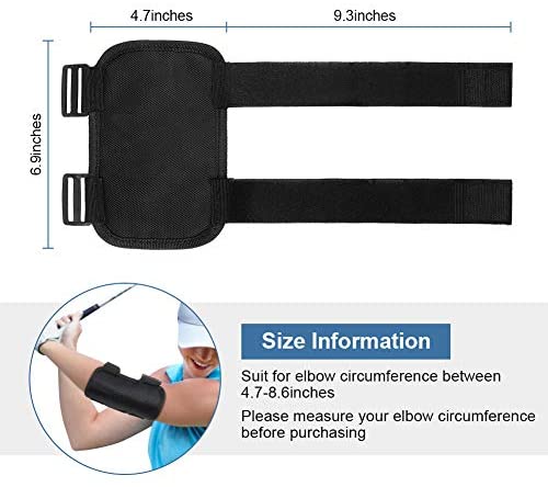 Golf Swing Training Aid, Straight Arm Golf Swing Elbow Trainer with TIK-Tok Sound Notifications for Golf Beginner to Correct Elbow Posture 7 Golf Swing Training Aid, Straight Arm Golf Swing Elbow Trainer with TIK-Tok Sound Notifications for Golf Beginner to Correct Elbow Posture - Image 7