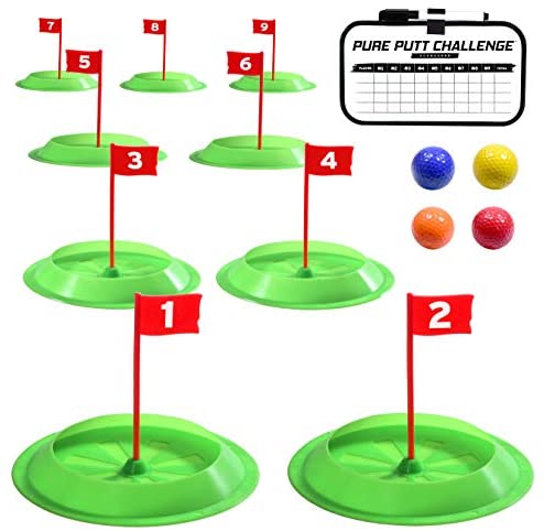 GoSports Pure Putt Challenge Mini Golf Game - Build Your Own Course at Home, The Office or On The Green - Includes 9 Holes, 4 Balls, Dry-Erase Scorecard & Rules 2 GoSports Pure Putt Challenge Mini Golf Game - Build Your Own Course at Home, The Office or On The Green - Includes 9 Holes, 4 Balls, Dry-Erase Scorecard & Rules - Image 2