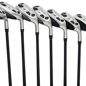 Men’s Powerbilt Golf EX-550 Hybrid Iron Set, which Includes: #4, 5, 6, 7, 8, 9, PW +SW Regular Flex Graphite Right Handed New Utility Clubs