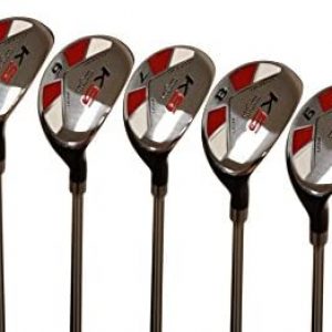 Majek Men’s Golf All Hybrid Complete Full Set, which Includes: #4, 5, 6, 7, 8, 9, PW Senior Flex Right Handed New Utility “A” Flex Club