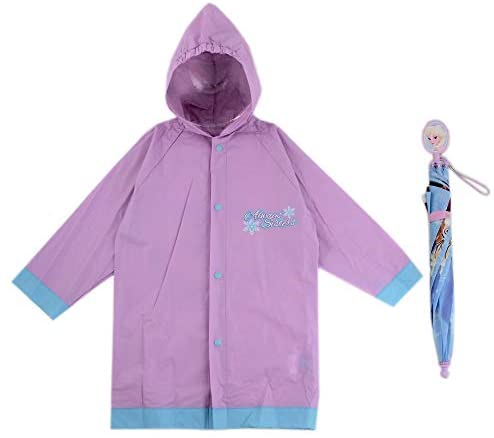 Disney Kids Umbrella and Slicker, Frozen Elsa and Anna Toddler and Little Girl Rain Wear Set, for Ages 4-7 7 Disney Kids Umbrella and Slicker, Frozen Elsa and Anna Toddler and Little Girl Rain Wear Set, for Ages 4-7 - Image 7