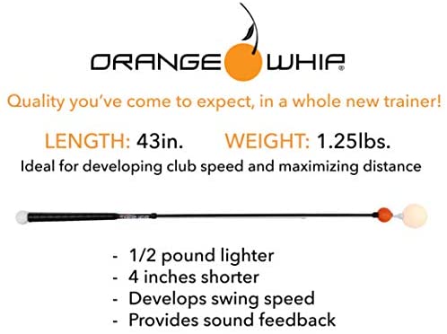 Orange Whip Lightspeed Golf Swing Trainer Aid - Speed Stick Improves Speed, Distance and Accuracy (43") 7 Orange Whip Lightspeed Golf Swing Trainer Aid - Speed Stick Improves Speed, Distance and Accuracy (43") - Image 7