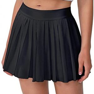 Eleloveph Women’s 13in Pleated Tennis Skirt-Flowy Athletic Design,Suitable for Golf, Skater, Running Sports