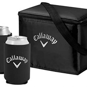 Callaway Soft Cooler Bag Gift Set with Magnetic Koozies, Black