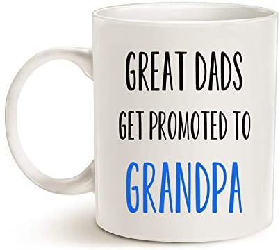 MAUAG Fathers Day Gifts Funny Grandpa Coffee Mug, Great Dads Get Promoted to Grandpa Best Birthday Gifts for Grandpa Grandfather Cup White, 11 Oz 3 MAUAG Fathers Day Gifts Funny Grandpa Coffee Mug, Great Dads Get Promoted to Grandpa Best Birthday Gifts for Grandpa Grandfather Cup White, 11 Oz - Image 3