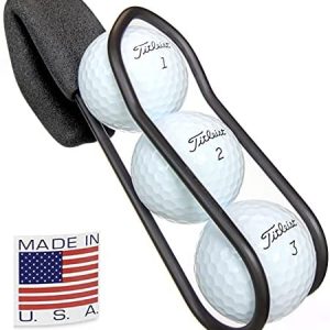 Golf Ball Holder – Pro with Quick-Draw Release (Black)