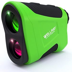 Wellray KB600AG Golf Range Finders for Golfing &Hunting with Slope Compensation,Flag Acquisition with Pulse Vibration Technology and Fast Focus System