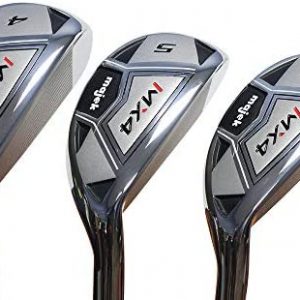 Men’s Majek MX4 Hybrid Iron Set, which Includes: #4, 5, 6 Senior Flex Right Handed Utility “A” Flex Clubs