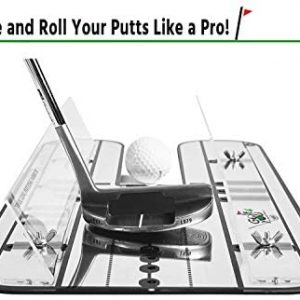 Premium Golf Alignment Putting Mirror | Golf Training Aids – All in One Value Pack Golf Practice Putting Aid to Improve All Aspects of Your Putting Stroke