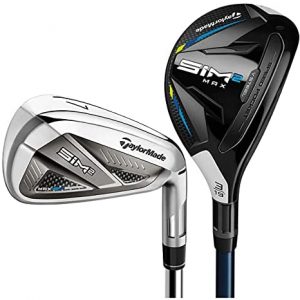 TaylorMade SIM 2 Max Combo Mens Right Hand Steel Stiff 5-PW, Rescue 3 and 4