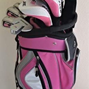 Ladies Complete Golf Clubs Set – Driver, 2 Fairway Woods, 2 Hybrid, Irons, Sand Wedge Putter, Clubs and Cart Bag – Graphite Womens Right Handed