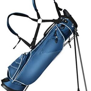 Tangkula Golf Stand Bag, Lightweight Organized Golf Bag, Easy Carry Shoulder Bag with 3 Way Dividers and 4 Pockets for Extra Storage