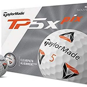 TaylorMade TP5 & TP5x Golf Balls (White, Yellow, Pix)