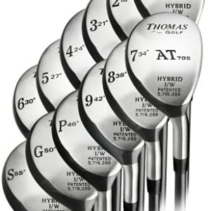 Custom Made for You – Hybrid Golf Clubs – (Select Any Length, Shaft, Flex, Grip, Hand You Want) Lofts: 16-18-21-24-27-30-34-38-42-46-50-55-60 Degrees (#1-2-3-4-5-6-7-8-9-PW-GW-SW-LW) Free Headcover