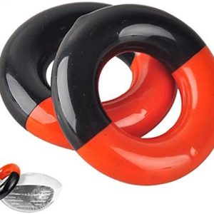 Amy Sport Golf Club Swing Weight Donut Weighted Ring Warm Up Trainer Red Black for Men Women Golfer Practice Training