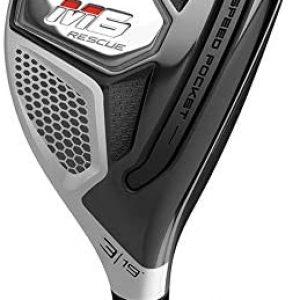 TaylorMade Golf M6 Rescue Hybrid Club 4H Left Hand, Stiff Flex Shaft: Fujikura Atmos Orange 7