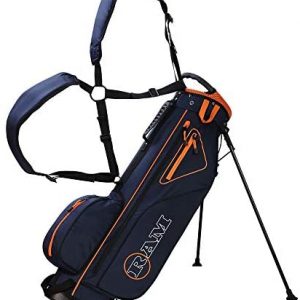 RAM Golf Lightweight Stand Carry/Sunday Bag Navy/Orange