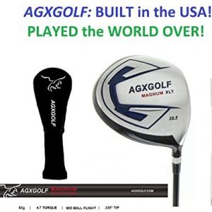 AGXGOLF Magnum Men’s XT Executive Edition Golf Club Set: Graphite 460cc Dr + Woods + 4, 6, & 8 Irons + Pitching Wedge + Free Putter Right Hand: Cadet, Regular or Tall Lengths USA Built