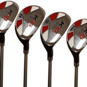 Majek Men’s Golf All Hybrid Complete Partial Set, which Includes: #7, 8, 9, PW Senior Flex Right Handed New Utility “A Flex Club
