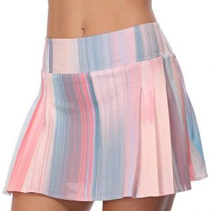 Rainbow Tree Women’s Golf Skirt Tennis Skort Pleated with Side Inner Pockets Indoor Exercise,Runs Large