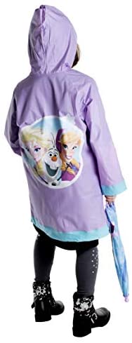 Disney Kids Umbrella and Slicker, Frozen Elsa and Anna Toddler and Little Girl Rain Wear Set, for Ages 4-7 9 Disney Kids Umbrella and Slicker, Frozen Elsa and Anna Toddler and Little Girl Rain Wear Set, for Ages 4-7 - Image 9
