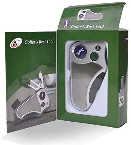Golfer's Best Tool Golf Multitool All-IN-ONE - Stroke Counter, Divot Repair Tool, Brush, Ball Marker, Cleat Tightener, Club Groove Cleaner, Best Golf Gift Idea For Men Women, Souvenir, Present 2 Golfer's Best Tool Golf Multitool All-IN-ONE - Stroke Counter, Divot Repair Tool, Brush, Ball Marker, Cleat Tightener, Club Groove Cleaner, Best Golf Gift Idea For Men Women, Souvenir, Present - Image 2
