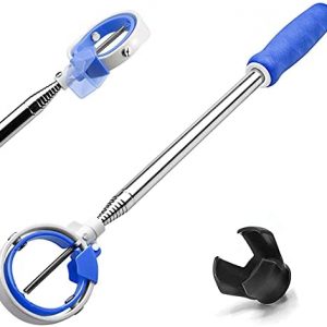 Golf Ball Retriever for Water Telescopic, Stainless Ball Retriever Tool Golf with Spring Release-Ready Head and Locking Clip, Golf Ball Pick Up Retriever Grabber, Golf Accessories Golf Gift for Men