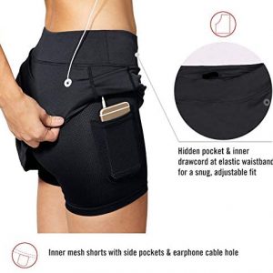 BALEAF Women’s Athletic Skorts Lightweight Active Skirts with Shorts Pockets Running Tennis Golf Workout Sports