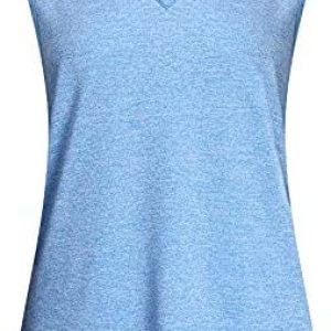 Cucuchy Womens Golf Shirt V Neck Polo Workout Athletic Tank Tops Casual Summer