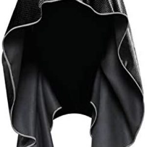 Mission Cooling Hoodie Towel- Hood Towel, Evaporative Cool Technology, Cools Instantly when Wet, UPF 50 Sun Protection, Contours Your Head to Stay in Place, Great for Sports, Fitness, Gym- Black