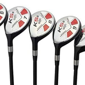 Left Handed Majek Golf Senior Men’s All Hybrid Partial Set, which Includes: #6, 7, 8, 9, PW Senior Flex Utility “A” Flex Club