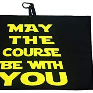 Giggle Golf May The Course Be with You Golf Waffle Towel, Poker Chip & Ball Cleaning Pouch