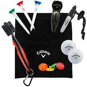 Callaway On-Course Golf Accessories Gift Set with Golf Club Brush & Divot Repair Tool with Ball Marker