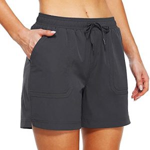 Willit Women’s 5″ Hiking Shorts Golf Athletic Outdoor Shorts Quick Dry Workout Summer Water Shorts with Pockets