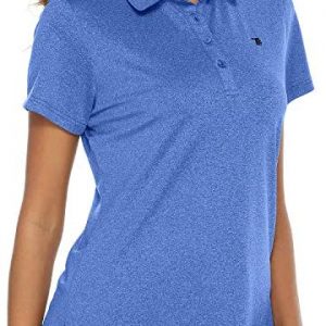TBMPOY Women’s Golf Polo T Shirts Lightweight Moisture Wicking Short Sleeve Shirt Quick Dry 4-Button