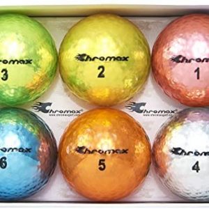Chromax Metallic M5 Colored Golf Balls (Pack of 6)