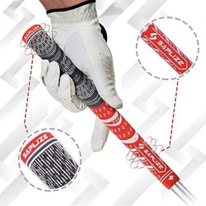 SAPLIZE Golf Grips, Standard/Midsize, 13 Grips with 15 Free Tapes or 13 Grips with Full Regripping Kit, MultiCompound Hybrid Golf Club Grips, 6 Colors Optional