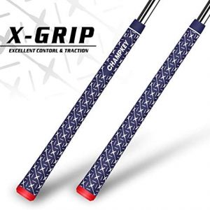 CHAMPKEY X Rubber Golf Grips Set of 13 – Choose Between 13 Grips with 15 Tapes and 13 Grips with All Repair Kits