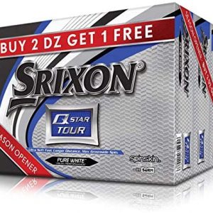 Srixon Q-Star Tour 3 Golf Balls, Whtie (Three Dozen)