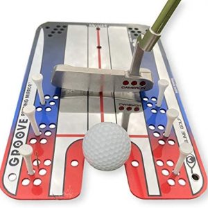 EyeLine Golf Groove Putting Mirror -Training Aid Align eyes, body, putter face. Indoor/Outdoor. 8 putting drills – alignment starting line impact stroke path head motion. Seen on PGA Tour. Made in USA