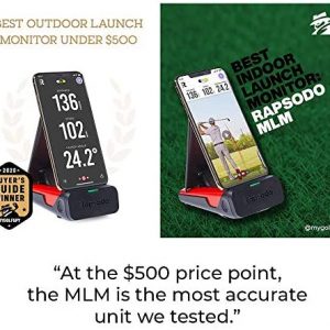 Rapsodo Mobile Launch Monitor for Golf Indoor and Outdoor Use with GPS Satellite View and Professional Level Accuracy, iPhone & iPad Only