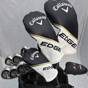 Callaway Mens Complete Golf Set – Driver, Fairway Wood, Hybrid, Irons, Putter Clubs Deluxe Cart Bag Stiff