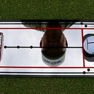 EyeLine Golf Putting Alignment Mirror, Portable Practice Putting Trainer, Mirror Size 12 x 6 Inches, As Seen on PGA Tour, Made in USA. Use Outdoors or on Indoor Putting mat