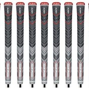 Golf Pride MCC PLUS4 Align Standard Ribbed Grey – 13 Piece Golf Grip Bundle