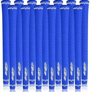 KINGRASP Golf Grips, Standard/Mid Size 5 Colors for Choice, Rubber Golf Club Grips 2021 Golf Grips Kit