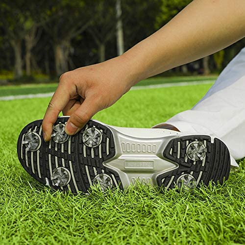 ZAKEY Professional Golf Shoes Spikes for Men White Black Waterproof Golf Sneakers Outdoor Anti Slip Walking Footwear for Male 7 ZAKEY Professional Golf Shoes Spikes for Men White Black Waterproof Golf Sneakers Outdoor Anti Slip Walking Footwear for Male - Image 7