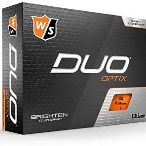 Wilson Staff DUO Optix Golf Ball, Optix, Orange
