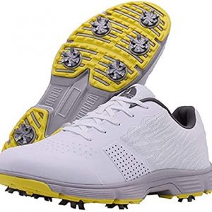 vibvib Men’s Golf Shoes Professional Spike Golf Sneakers Waterproof Men’s Training Shoes Golf