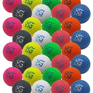 Macro Giant 1.7 Inch Foam Golf Ball, Set of 32, Colorful, Indoor Outdoor, Beginner, Training Practice