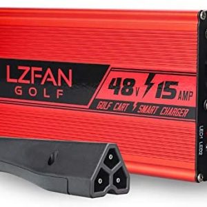 LZFAN 48V 15A Golf Cart Battery Charger for 48 Volt Ez-Go EZgo RXV/TXT with RXV Plug